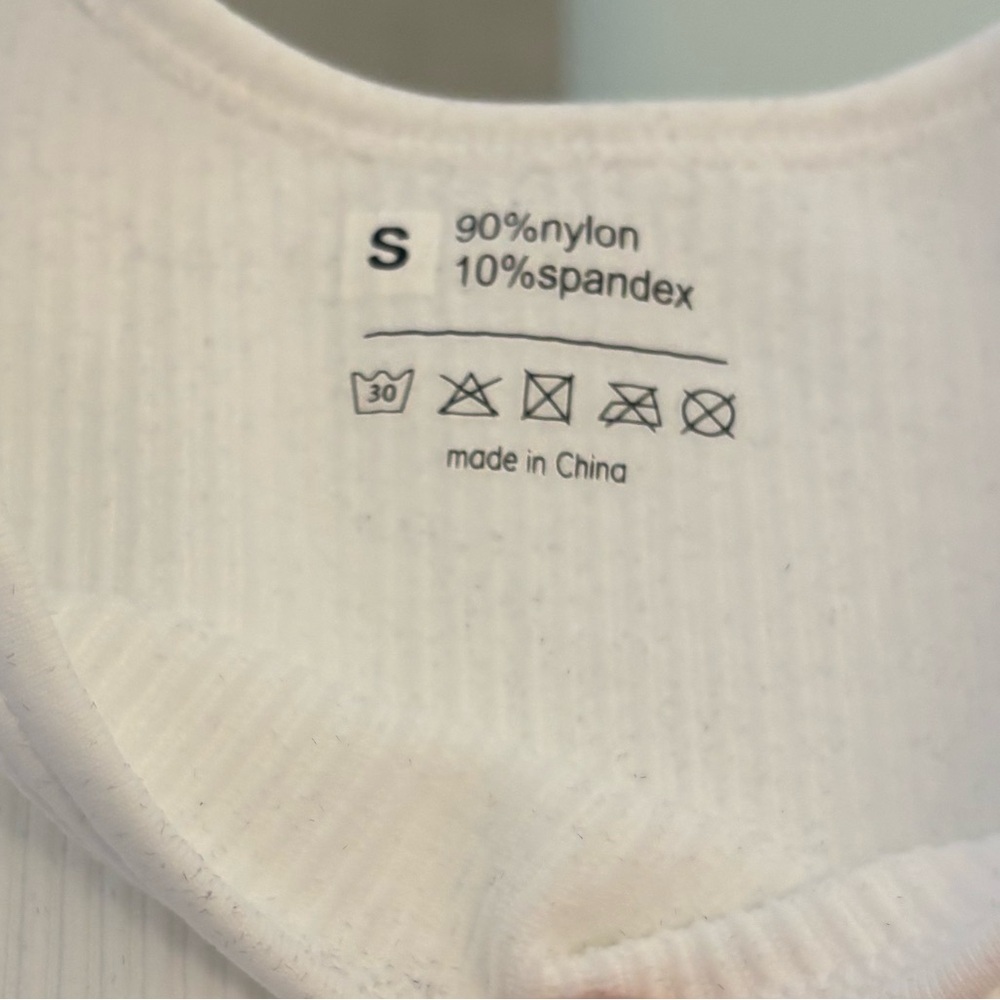 White Ribbed Kids One Piece - Picture 3 of 5